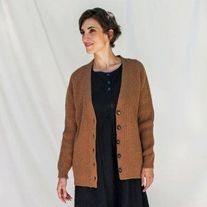 L'envers camel CLAUDE cardigan, size M/L